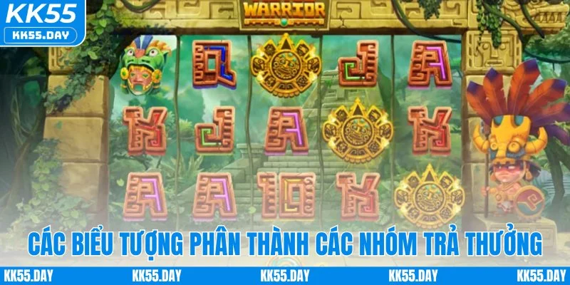 Các biểu tượng phân thành các nhóm trả thưởng
