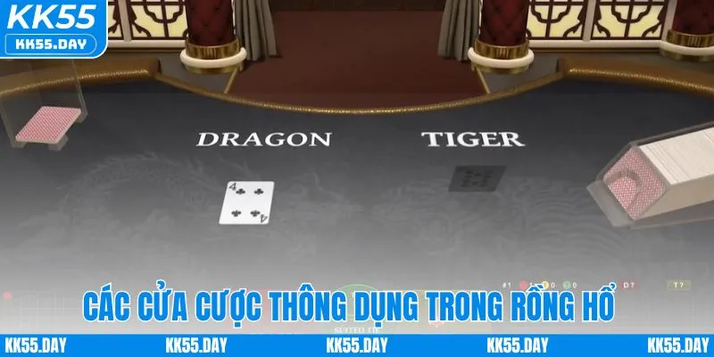 Các cửa cược thông dụng trong game rồng hổ