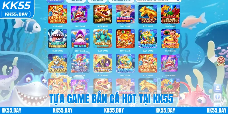 Tựa game bắn cá HOT tại KK55